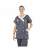 Tunique médicale bicolore gris/blanc - TANA PBV