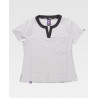 Blouse médicale femme gris/noir col rond WORKTEAM