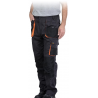 Pantalon de travail ILYES gris / orange