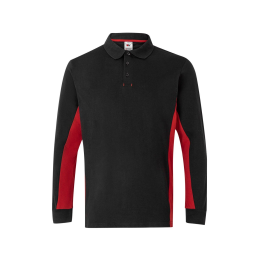 Polo de travail bicolore à...