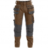 Pantalon de travail stretch brun argile DASSY FLUX